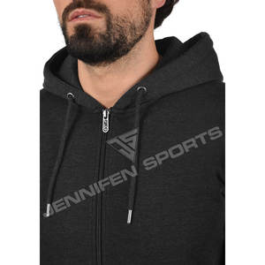 Sweat-shirts de sport pour toutes les équipes, à fermeture éclair intégrale, automne-hiver, vestes pour hommes, logos, style streetwear, à capuche, 100% coton, teinture unie, respirant, séchage rapide - Product Image 4