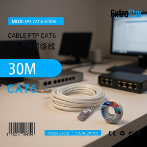 Cable de Red FTP CAT6 de Alta Calidad, 30M, Cableado de Alta Calidad - Product Image 3
