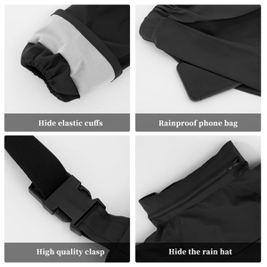 Ensemble de survêtement léger coupe-vent imperméable personnalisé pour homme, idéal pour le travail en extérieur par tous les temps - Product Image 5