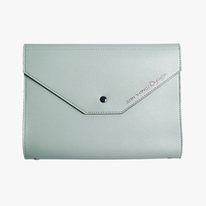 Fashionable Leather Tri-Fold Business Log Clutch with Loose-<b>Leaf</b> Binding Gift/ Leather Organizer Planner Softcover Notebook - Product Image 6