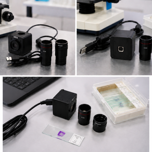 5MP CMOS <b>Microscope</b> Camera with <b>USB</b> Connectivity | High Resolution Imaging for Laboratory Research Equipment and Education Labs - Product Image 4