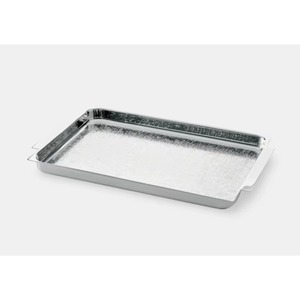 Bandeja Decorativa Ovalada de Metal Plateado con Asas, Diseño Minimalista, Empaque Individual - Product Image 2