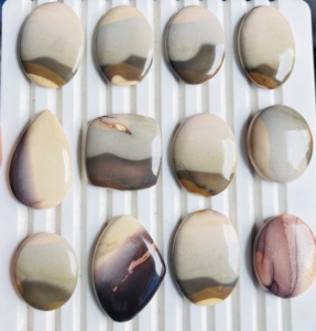 Magnifique Jaspe Mookite 100% Naturel de Qualité Supérieure, Formes et Tailles Variées, Cabochons à Dos Plat en Pierre Précieuse, Prix d'Usine - Product Image 4