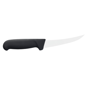 Couteaux à désosser à lame courbée avec manche ergonomique noir et tranchant en acier inoxydable pour la découpe de viande de volaille et la boucherie - Product Image 2