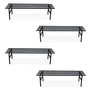 Heavy Duty Rectangle Ladder <b>Shelf</b> Modern Asian Design Pre-Assembled for <b>Desktop</b> & Outdoor/Indoor Use Eco-Friendly - Product Image 5