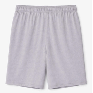 Short de jogging pour homme en molleton gris doux et confortable, en tissu éponge français épais et respirant, lin/coton - Product Image 2