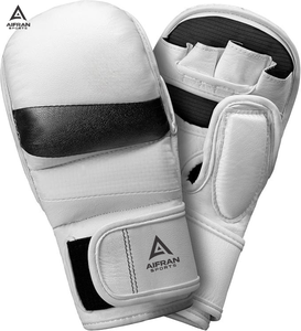 Gants de MMA en gros, en cuir PU durable, à paume ouverte, pour l'entraînement, le fitness et la musculation - Product Image 1
