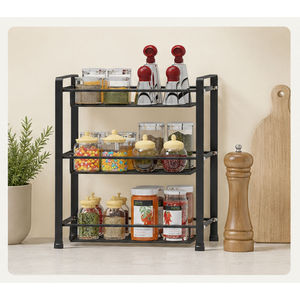 Estante de Almacenamiento de Hierro para Encimera que Ahorra Espacio, con Elegante Patrón de Espiral, Organizador de Dos Niveles para Despensa, Cocina, Baño y Hogar - Product Image 6