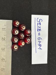 Cuentas de Vidrio Lampwork con Forma de Corazón Rojo de 6mm y 8mm, Cuentas Sueltas para la Fabricación de Joyería y Reventa - Product Image 2