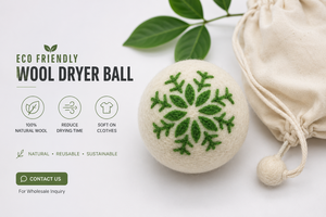 Lot de 6 balles de séchage en laine biologique, adoucissant naturel pour le linge avec sac de rangement en coton - Product Image 4