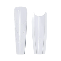 Formes d'ongles en amande préformées et prédécoupées, design cercueil, 240 pièces, couverture complète, en gel souple, en plastique, certifiées CE, Vietnam