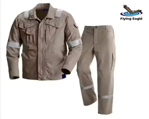 Ropa de Trabajo Industrial, Overol de Algodón Resistente con Múltiples Bolsillos, Ropa de Protección de Seguridad - Product Image 3