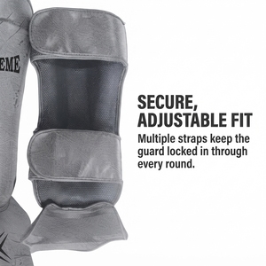 Espinilleras Deportivas Personalizadas de Cuero para MMA, Muay Thai y Kickboxing, para Entrenamiento de Equipo, Talla Personalizada, Equipo Deportivo - Product Image 6