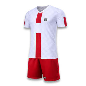 Uniformes de Fútbol Personalizados con Sublimación Gratuita, Conjuntos de Camisetas de Fútbol 100% Poliéster de Secado Rápido, Ropa Deportiva de Pakistán - Product Image 4