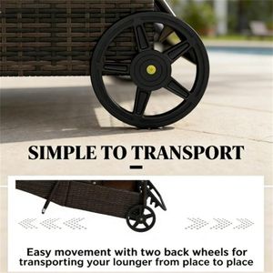 Set di 2 Sdraio da Esterno Blu Scuro, Comode Sedie a Sdraio per Patio o Spiaggia - Product Image 3