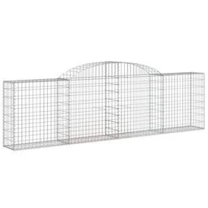 Ensemble de 4 grands paniers gabions durables en fer galvanisé argenté pour l'aménagement paysager et la terrasse - Product Image 3