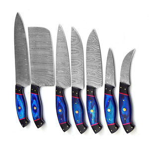 Ensemble de couteaux de cuisine en acier Damas de haute qualité, respectueux de l'environnement, collection de couteaux de cuisine multi-pièces avec manche ergonomique - Product Image 1