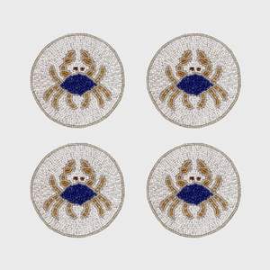 Posavasos artesanales: Juego de posavasos de té de diseño moderno con frutas y cuentas, aislamiento térmico, material de vidrio, exportaciones de Craftera - Product Image 5