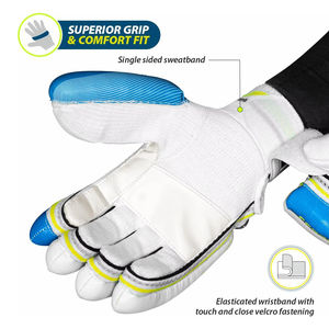 Guantes de Bateo de Cricket Hechos a Medida con Agarre Avanzado, Duraderos, Ligeros y Cómodos, Precio al por Mayor OEM, Color Personalizado, Cuero - Product Image 2