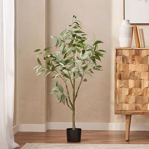 47.2 Inch <b>Artificial</b> Eucalyptus Bonsai Leaves Product Category <b>Artificial</b> <b>Trees</b> - Product Image 6