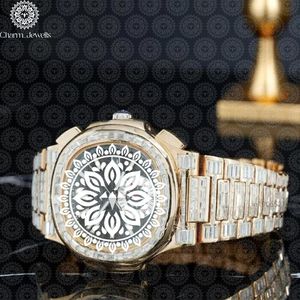 Charm_Jewells Women's Luxury Gold <b>Watch</b> 38mm Round <b>Case</b> Sapphire Crystal Analog Quartz Movement Butterfly Clasp Fashion Design - Product Image 1
