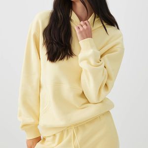 Conjunto de Sudadera con Capucha Oversize y Pantalón de Chándal para Mujer al por Mayor, con Logotipo Personalizado, de Algodón y Forro Polar, 2 Piezas, Fabricante de Ropa Deportiva y de Descanso - Product Image 2