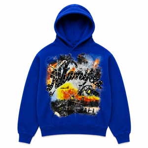 Sweat à capuche personnalisé en molleton 100 % coton épais 450 GSM, imprimé en relief, coupe classique, streetwear d'hiver, service OEM - Product Image 5