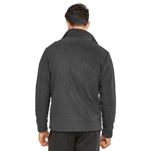 Men's Beige Bomber <b>Jacket</b> Black Trim Stand Collar Zipper Closure Breathable <b>Fleece</b> Casual Winter <b>Jacket</b> Cotton <b>Lining</b> 100% Wool - Product Image 2