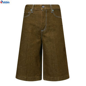 BOBBIN INDUSTRIES Shorts de Mezclilla para Mujer, Verano, Casuales, Alta Calidad, Cómodos, Color Personalizado, Transpirables, Bolsillos con Botones, Estilo Vintage - Product Image 1