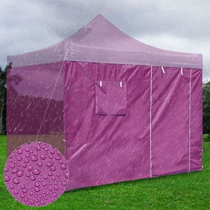 Gazebo EZ Canopy 10x10ft con Rivestimento Argentato, Finestre e Porta, Tenda da Campeggio Viola Vivace - Product Image 6