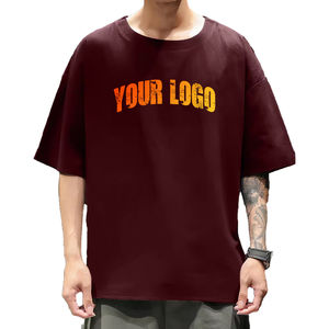 T-shirt en coton épais à épaules tombantes pour homme, coupe décontractée, idéal pour le confort quotidien – Vente en gros - Product Image 6