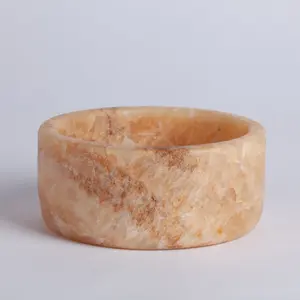 Bol en onyx pour collations, salades, aliments secs, ainsi que comme porte-bougies décoratifs ou objets d'appoint dans les espaces de vie. Prix de gros. - Product Image 2