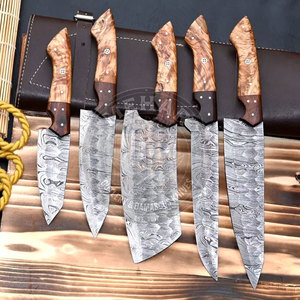 Hot Sale Oem Service Damascus <b>Kitchen</b> <b>Knife</b> Set <b>Kitchen</b> Accessories Damascus <b>Kitchen</b> <b>Knife</b> Set - Product Image 6