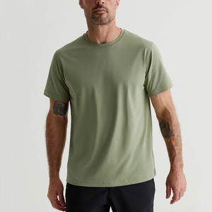 เสื้อยืดคอตตอนเจอร์ซีย์ขายส่ง ยอดนิยมสำหรับผู้ชาย สีพื้น ราคาขายส่ง รับผลิตเสื้อยืดผู้ชายแบบสั่งทำ แขนสั้น - Product Image 1