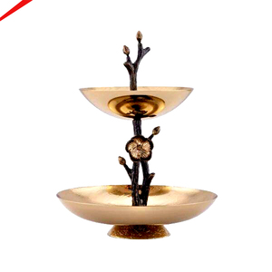 Handmade Aluminum Cup Cake Stand Round Shape <b>Chocolates</b> Cake Stand For Best Selling - Product Image 1