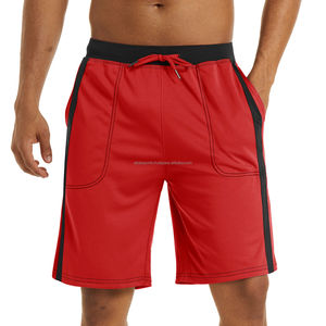 Ensemble de shorts cargo à manches courtes Veste Polyester Nylon Ensemble de shorts coupe-vent Short en maille pour hommes Joggers Fitness Athletic Workout Gym - Product Image 1