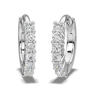 Boucles d'oreilles en diamant naturel, boucles d'oreilles huggie en diamant véritable, or 10K 14K 18K, platine, argent, bijoux élégants pour un usage quotidien, bijoux fins pour femmes - Product Image 1