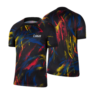 เสื้อฟุตบอลแบบซับลิเมชั่นสั่งทำพิเศษ แขนสั้น คอกลม สีน้ำเงิน โพลีเอสเตอร์ ระบายเหงื่อได้ดี สำหรับผู้ใหญ่ ชุดทีม - Product Image 4