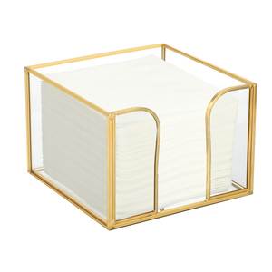 Moderno Porta Servilletas de Metal Dorado, Decorativo para el Hogar, Hotel, Restaurante, Cafetería, Decoración de Mesa de Comedor, Decoración del Hogar - Product Image 4