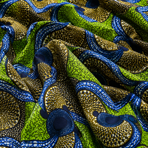 Tela Africana Estampada al por Mayor, Textil de Algodón Ankara, Tela Batik Colorida para Vestidos Tradicionales, Prendas de Moda - Product Image 6