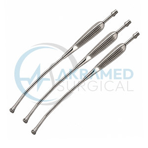 Juego de Tubos de Succión Manual Yankauer, 3 Piezas, 14 Pulgadas, Tamaño Adulto, Reutilizables, Instrumento Quirúrgico de Succión de Acero Inoxidable, Certificado CE - Product Image 4