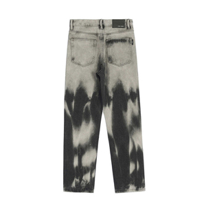 Casual Loose Fit <b>Flare</b> Leg <b>Jeans</b> <b>Men</b> Mid Waist Denim Cotton Spring Summer Lightweight <b>for</b> Wash Waterproof Eco-Friendly - Product Image 2