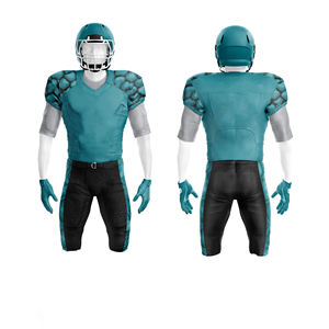 Uniforme de Fútbol Americano para Hombre, Personalizable con Nombre de Equipo y Números, 100% Poliéster, Impresión por Transferencia de Calor, Transpirable, Manga Corta - Product Image 4