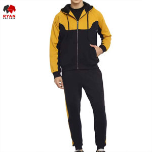 ชุดวอร์มผู้ชายขายดีสำหรับฤดูหนาว สไตล์โดดเด่น ผ้าระบายอากาศได้ดีและสวมใส่สบาย พร้อมโลโก้แบบกำหนดเอง คอเสื้อมีฮู้ด - Product Image 1