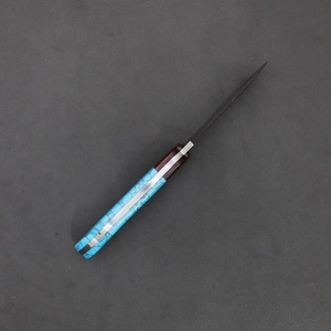 A&M ENTERPRISES Couteau de chasse d'extérieur personnalisable OEM, en acier Damas fait main, à lame fixe de type Drop Point, qualité industrielle - Product Image 3