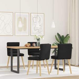 Juego de 4 Sillas de Comedor Negras - Product Image 1