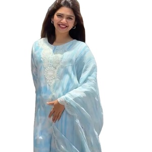 Salwar Kameez pakistanais de haute qualité pour Diwali Soft Organza avec broderie en modal et viscose - Product Image 1