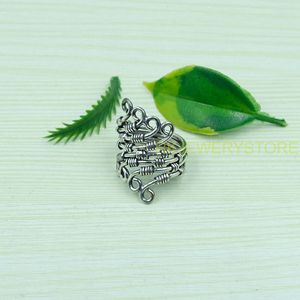 Bague audacieuse en argent sterling 925 pur, faite à la main, design unique, bijou cadeau pour femme, petite amie, cadeau de Noël, cadeau de nouvel an - Product Image 4