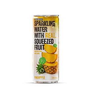 Eau gazeuse à l'ananas de haute qualité 355 ml avec votre marque, jus de fruits pressés, OEM Vietnam, certifiée HACCP, échantillon gratuit, prix abordable - Product Image 1