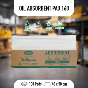 SABER Industrial Oil Absorbent Pad SO160-PD Universal Oil Only Fuel Diesel Hydraulic Oil Chemical Free Spill Control - Product Image 1